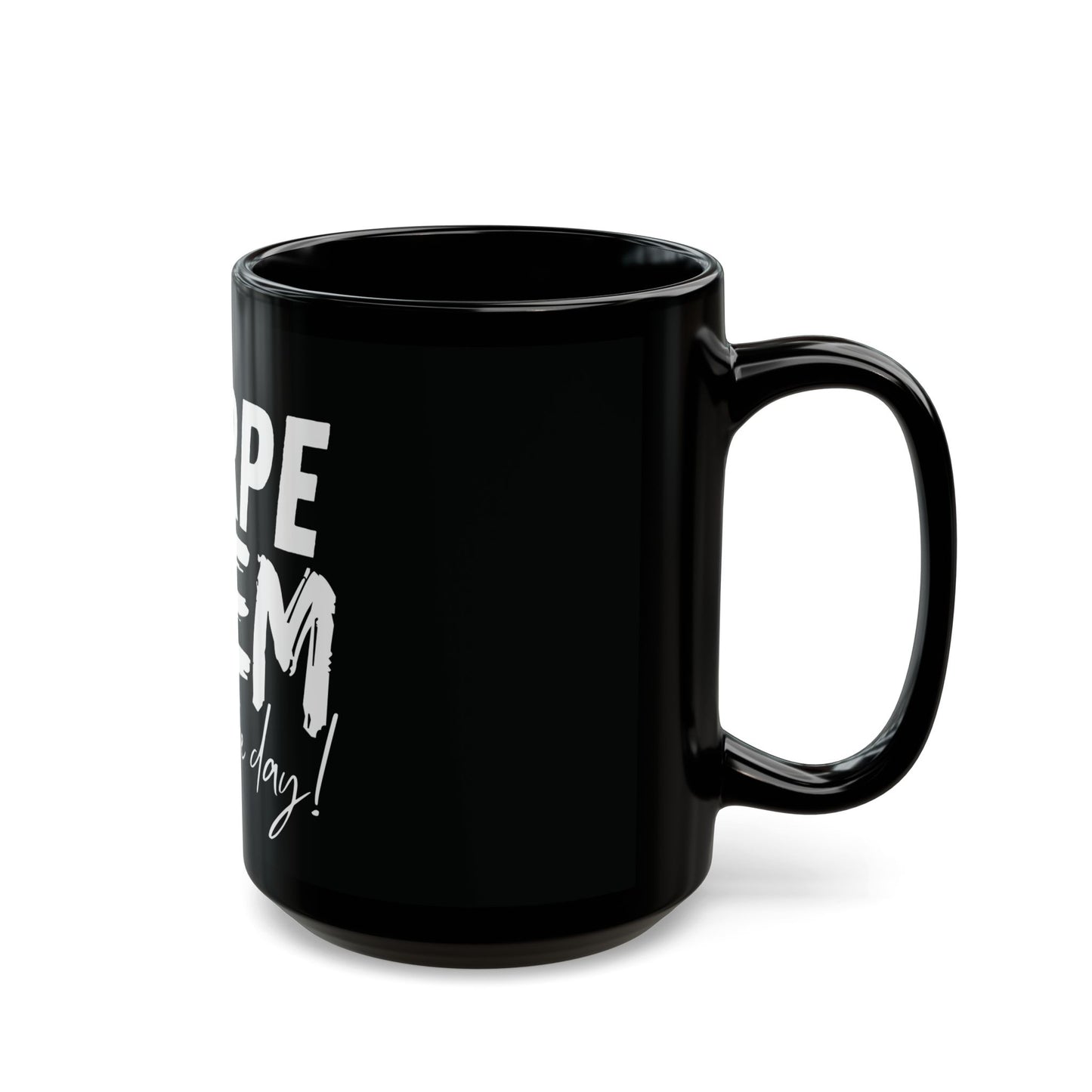 Carpe Diem Black Mug (15oz)