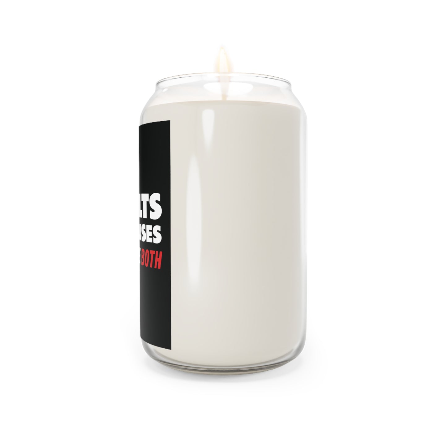 Results or Excuses Scented  Motivational Candle, 13.75oz